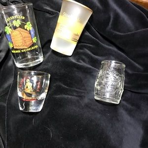 Shot and Drink Glasses (4) From Travels